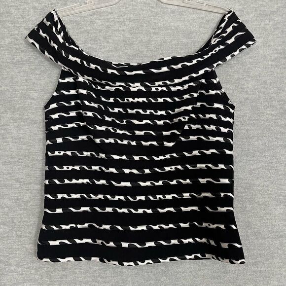 Cache LUXE Stretch Fitted Formal Top Womens 12 Off the Shoulder Cocktail Party - Picture 12 of 12